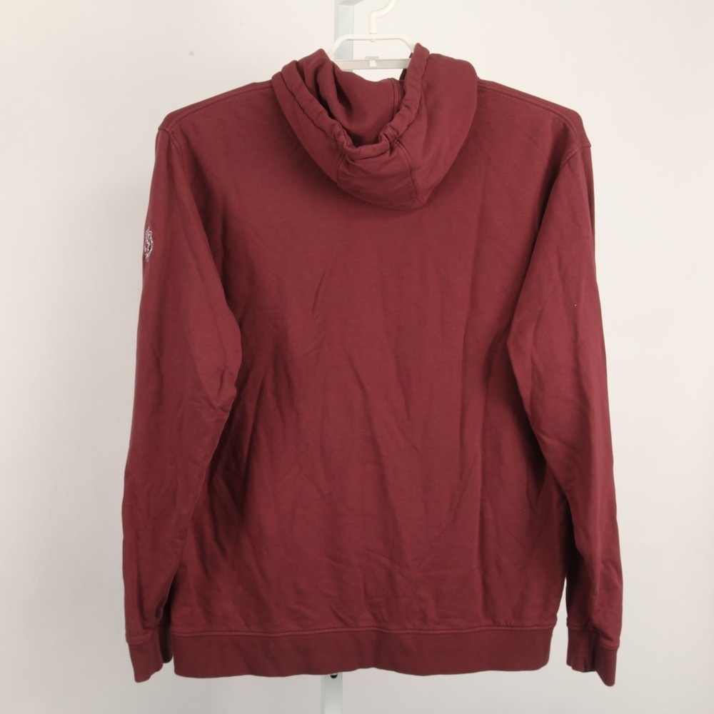 Peter Millar Crown Lava Wash Hoodie Men's Xl Burgundy Pullover Fiddlers Elbow View 4